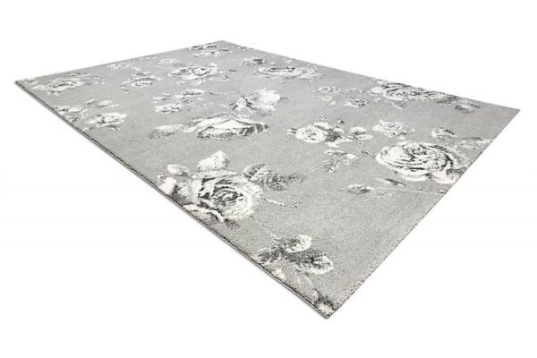 Rug GNAB 60642653 Flowers roses grey / white