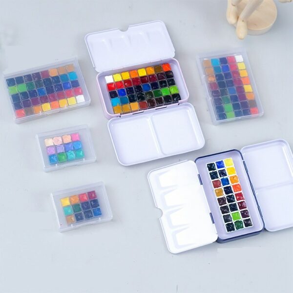 Handmade 24 colors Watercolor Paint Set 0.5/1ML Professional Water Color Paints Mini Rron Box Aquarela Art Supplies 5