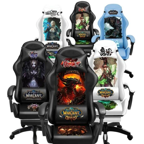 New Fashion black Wcg Gaming Chair Anchor Armchair Ergonomic Computer Chair Home Office Chairs Function Adjustable with Footrest 1