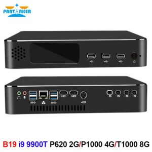 Partaker Mini Desktop PC Computer i9 9900T with T400 2G P1000 4G T1000 8G Dedicated Graphics for Design Video Editing Modeling 1