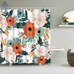 Shower Curtains Bathroom Curtain Frabic Waterproof Polyester Bath Bathroom Curtain(150x180CM）