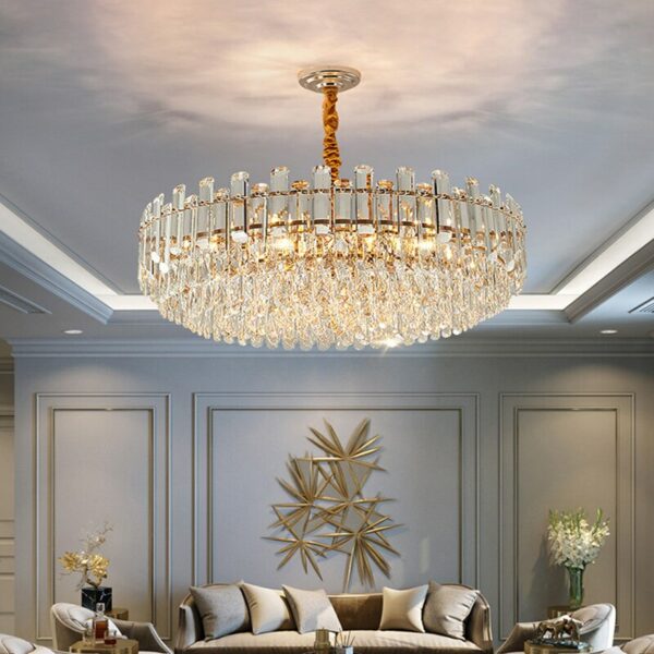 Luxury Crystal Chandeliers Modern Pendant Lights Bedroom Living Room Dining Room Hotel Home Decor E14 Bulbs Suspension Lamps 3