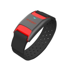 FITCENT Heart Rate Monitor Armband Optical Heart Rate Arm band Sensor with ANT+ Bluetooth for Peloton Polar Wahoo Zwift Garmin 1