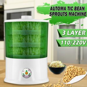 3-Layer 220V Multifunctional Electric Bean Sprouts Machine Healthy DIY Bean Sprouts Cultivation Seeds Growing Machine 1