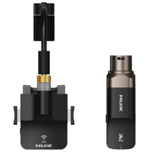 NUX Wireless Microphone,B6 Saxophone Microphone,Wireless Receiver and Transmitter,Plug and Play,Great for Trumpets, Clarinet 2