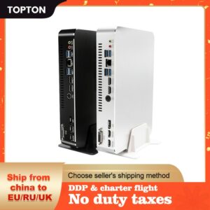 Topton 9th i9 i7 Gaming Mini PC Nvidia GTX 1650 1050Ti Intel i9 9900 Windows 10 Pro Desktop Computer 2*DDR4 NVMe Dual Band WiFi 1