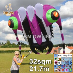 High Quality 32sqm Huge Trilobite Kite for Adults 21.7m Soft Inflatable Show Kite 30D Nylon Ripstop Fabric (7㎡~108㎡) Optional 1