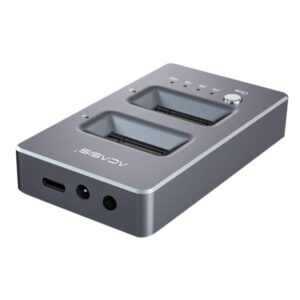 ACASIS Nvme Dual Bay Enclosure Clone Docking Station M.2 to Type C USB3.1 Gen2 Hard Disk Box External for M2 SSD 1