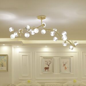 Nordic Minimalist Chandelier Lighting Living Room Modern Creative Art Restaurant Bar LED Personalized Villa Chandeliers Lamps 1