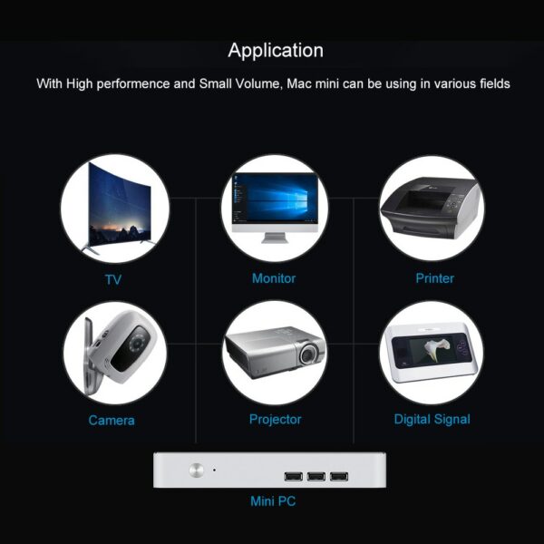 Chatreey MAC Mini PC Intel Quad core i5 10300H i7 10500H Pre-installed Windows 11 4K UHD HTPC Gaming Desktop Computer HTPC 6