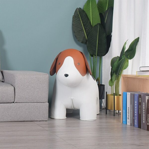 LARGE BEAGLE DOG STOOL Microfiber Leather Surface A Special Furniture For Your Home Decoration Beagle Stool 6