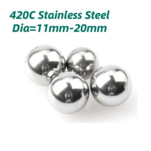 420C Stainless Steel Ball High Precision Bead 3Cr13 Stainless Steel Bead Corrosion Resistant Weight=500g Diameter=11-20mm 1