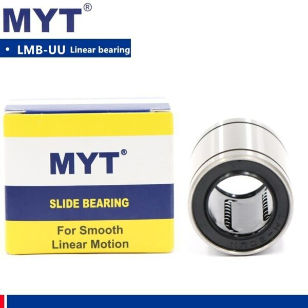 100pcs MYT Inch Bearing LMB12UU LMB12UU (dr3/4" D1.25" L1.625") SW12UU linear ball bearings bushing 19.05x31.75x41.275mm 1