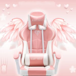 Pink gaming chair,grils live gamer chair,Lifting Adjustable Swivel computer chair White office chair,bedroom home furniture 2