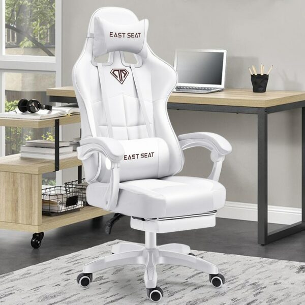 Pink gaming chair,grils live gamer chair,Lifting Adjustable Swivel computer chair White office chair,bedroom home furniture 5