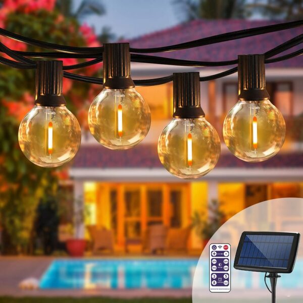 Festoon Solar Light Fairy LED Lights G40 Led USB String Light Garland Christmas Lights 29ft Outdoor Garden Wedding Party Decor 1