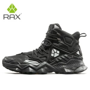 RAX Men Outdoor Trekking Shoes Lightweight Breatheable LeatherMen Waterproof Hiking Shoes Antiskid Mountain Climbing Sneakers  2