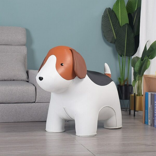 LARGE BEAGLE DOG STOOL Microfiber Leather Surface A Special Furniture For Your Home Decoration Beagle Stool 5