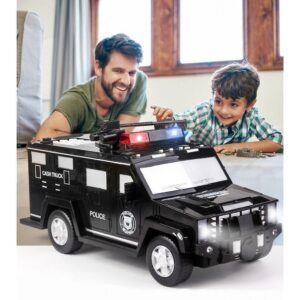 Fingerprint Password Cash Truck Car Piggy Bank Kids Money Box Coin Paper Bank Safe Saving Storage Box Mus