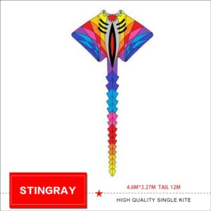 new arrival 12m Stingray soft infltable kite pilot kite 4.6*3.27m 2