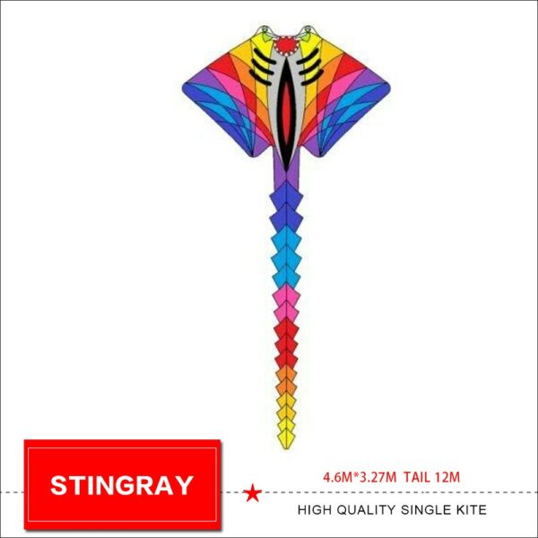 new arrival 12m Stingray soft infltable kite pilot kite 4.6*3.27m 2