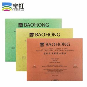 Baohong 100% Cotton Artist Watercolor Paper 300g 20sheets Professional Watercolor Sketchbook Pad For Painting Art Supplies 2