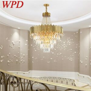 WPD Chandelier Gold Pendant Lamp Fixtures Postmodern LED Light for Home Living Dining Room Villa 1