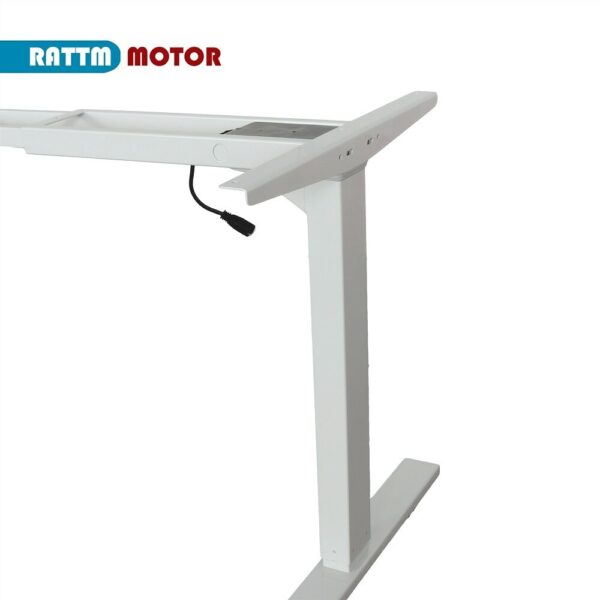 White/Black Two Foot Electric Dual Motor Height Adjustable Table Sit/Standing Desk Frame Stand Desk 4