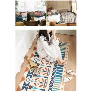 Seeunique Modern Bohemian Cotton And Linen Floor Mats, In Various Sizes, Suitable For Living Room, Bedroo