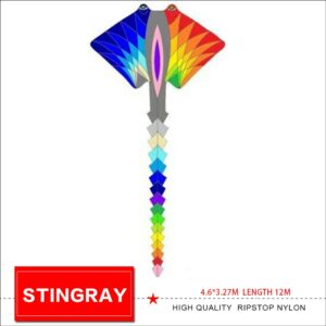 new arrival  12m indistinct Stingray kite soft inflatable kite show kite 1