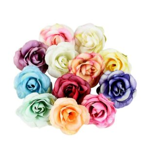 Mini Silk Artificial Roses, Artificial Wedding Flowers, Christmas Party Decoration