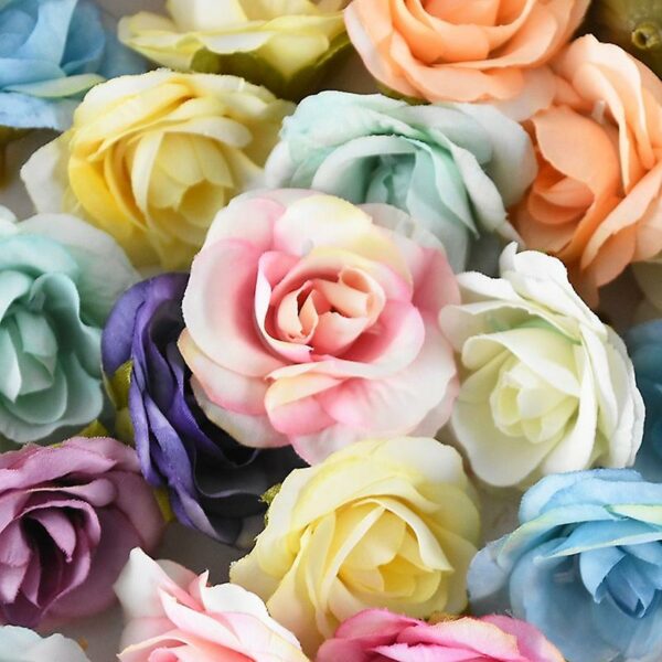 Mini Silk Artificial Roses, Artificial Wedding Flowers, Christmas Party Decoration