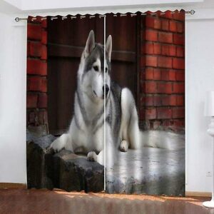 2 Piece Set Of Modern Design Blackout Heat Insulation Bedroom Curtain Living Room Wall Pattern 140x240 Cm