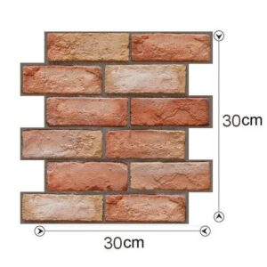 3d Simulation Brick Wall Stickers Wallpaper Kitchen Art Decals