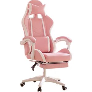 gaming chair pink girl student home reclining comfortable chair office swivel soft chair anchor live game computer chair 1