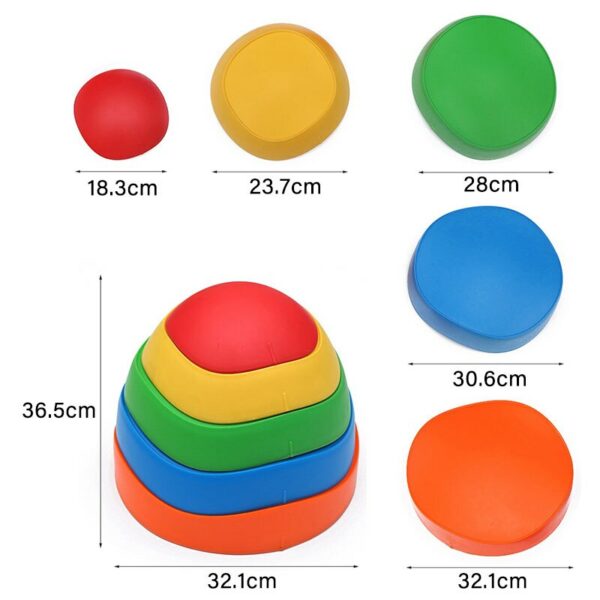 Children Sense System Toys Plastic Trampling Stone Tactile Sensory Balance Training Parish Sports Teaching Aids Educational Toys 6