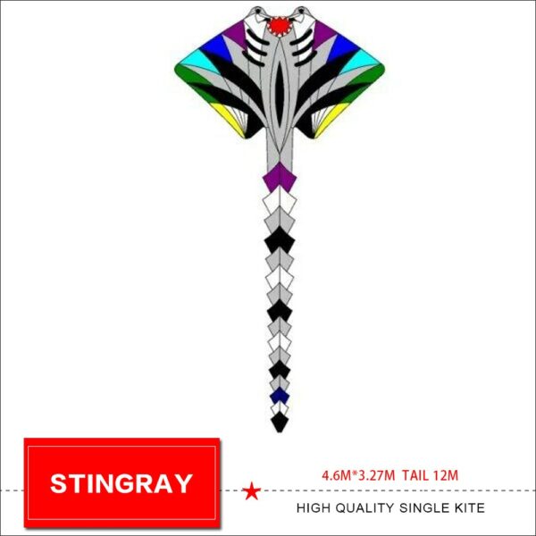 new arrival 12m Stingray soft infltable kite pilot kite 4.6*3.27m 3