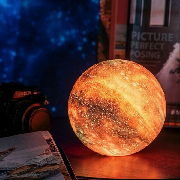 16 Colors 3d Moon Lamp Led Starry Galaxy Night Light Touch Changing