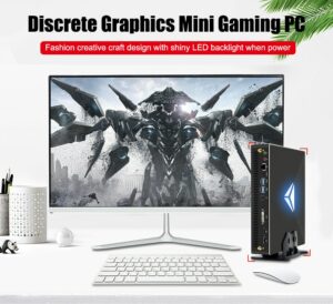 Eglobal Mini PC Intel i7-10900F GTX1650 NUC 2*HD2.0 4*4K Radeon RX Vega M GH Graphics HTPC Gaming Mini Computer 1