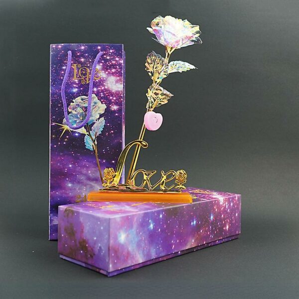 Color Gold Rose, Starry Sky Crystal Rose