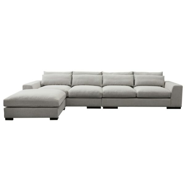 Sofa Comfortable Combination Sofa Living room sofa Light Gray 3