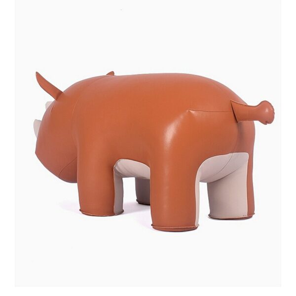 LARGE RHINOCEROS STOOL Microfiber Leather Surface A Special Furniture For Your Home Decoration Rhinoceros Stool 3