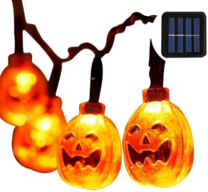 Halloween Lights With 30 Led Pumpkin Light,orange Lights For Halloween 2.55in 30leds,halloween Outdoor Li