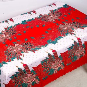 Christmas Tablecloth For Christmas Kitchen Dining Room Party Deco