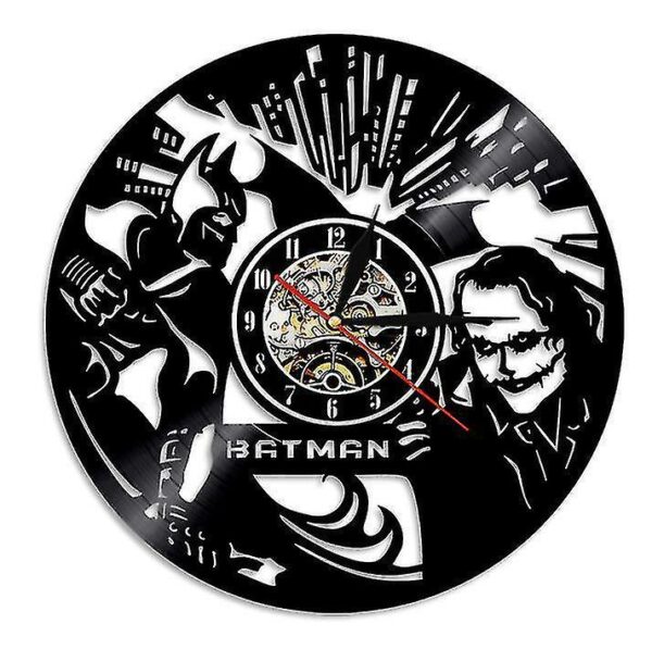 Batman and Joker Vinyl record wall clock, retro home decoration wall clock