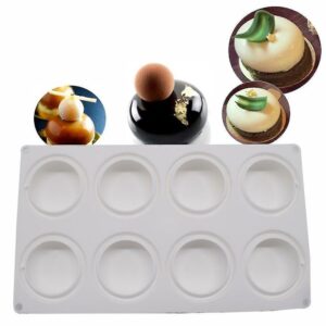 8 Even Oblate Mousse Cake Mold Baking Mold French Dessert Silicone Mold