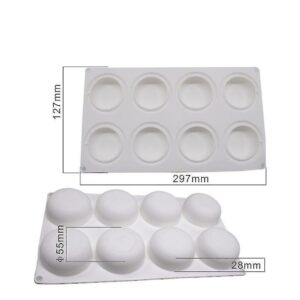 8 Even Oblate Mousse Cake Mold Baking Mold French Dessert Silicone Mold