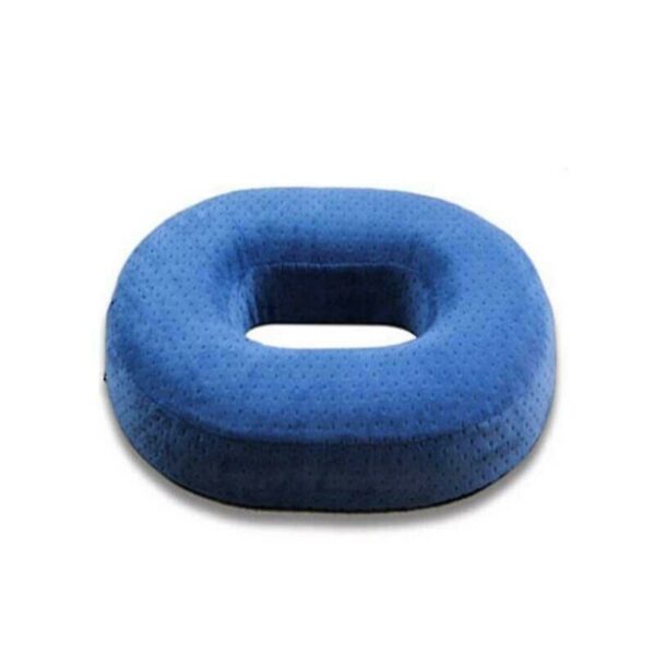 Blue Coccyx Pain Relief Memory Foam Comfort Ring Chair Seat Cushion Pillow