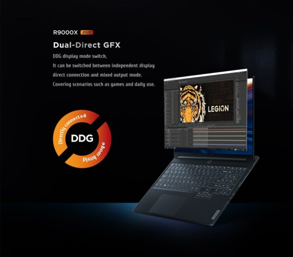 New Lenovo Legion R9000X 2022 16" Thin and Light Gaming Design Laptop AMD Ryzen 7 6800H RX 6800S 2.5K Full HD 165Hz Win11Pro 5