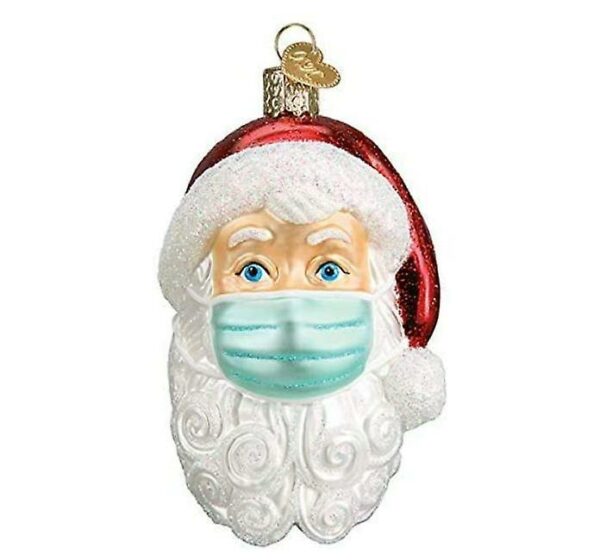 2021 Christmas Ornament-santa Claus Wearing Mask